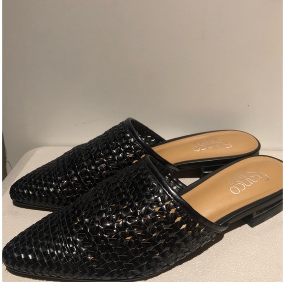 Franco Sarto Sunny Woven Mule Black Sz 9 - Picture 2 of 6